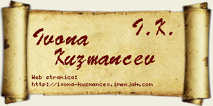 Ivona Kuzmančev vizit kartica